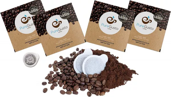 PureGusto ESE Coffee Pods - Mixed Variety Pack x 100 - Discount Coffee Beans