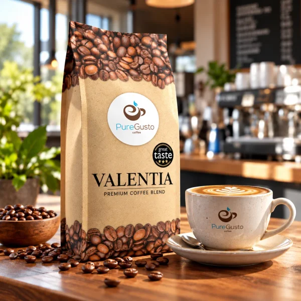 PureGusto Valentia Coffee 6 x 1 KG - Discount Coffee Beans