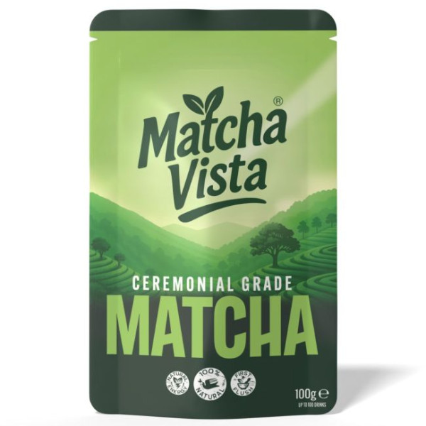 Matcha Vista Japanese Ceremonial Matcha Powder 100g - Discount Coffee Beans