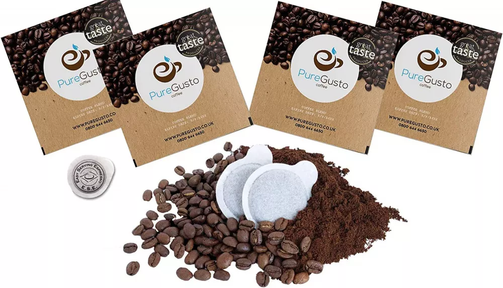 PureGusto ESE Coffee Pods - Mixed Variety Pack x 100 - Discount Coffee Beans