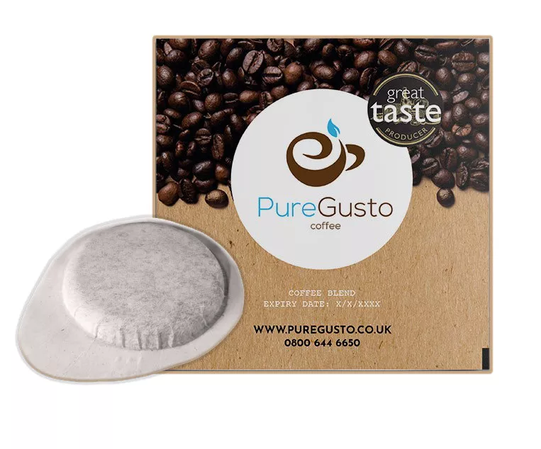 PureGusto Sumatra Crema Coffee Pods x 100 - Discount Coffee Beans